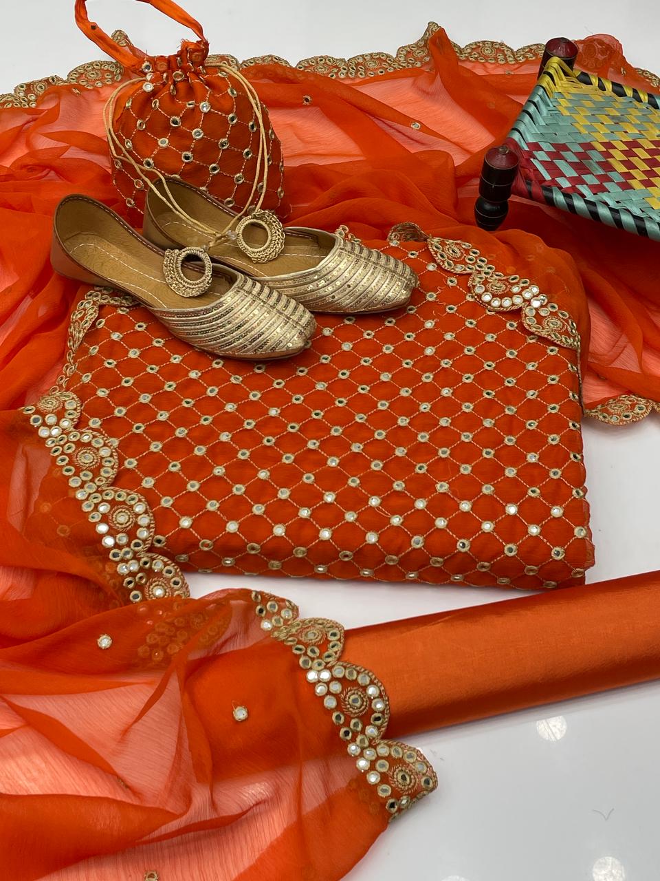 3 PC Unstitched Chiffon Collection