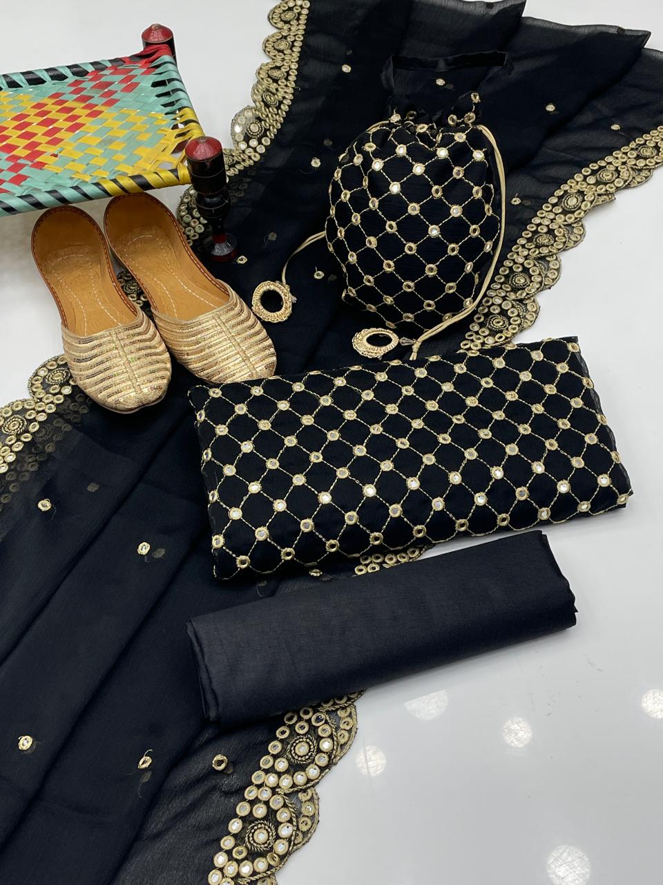 3 PC Unstitched Chiffon Collection