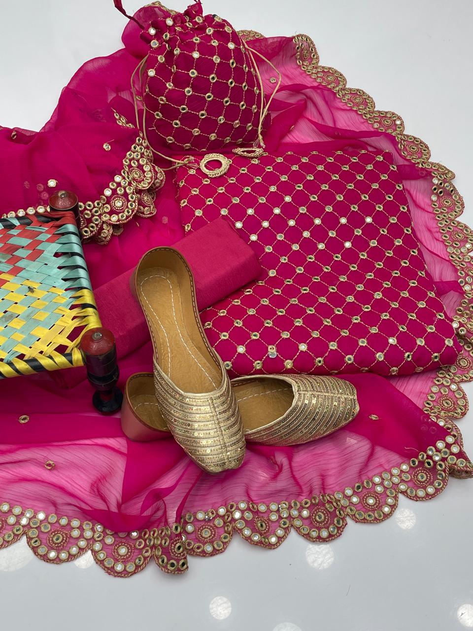3 PC Unstitched Chiffon Collection