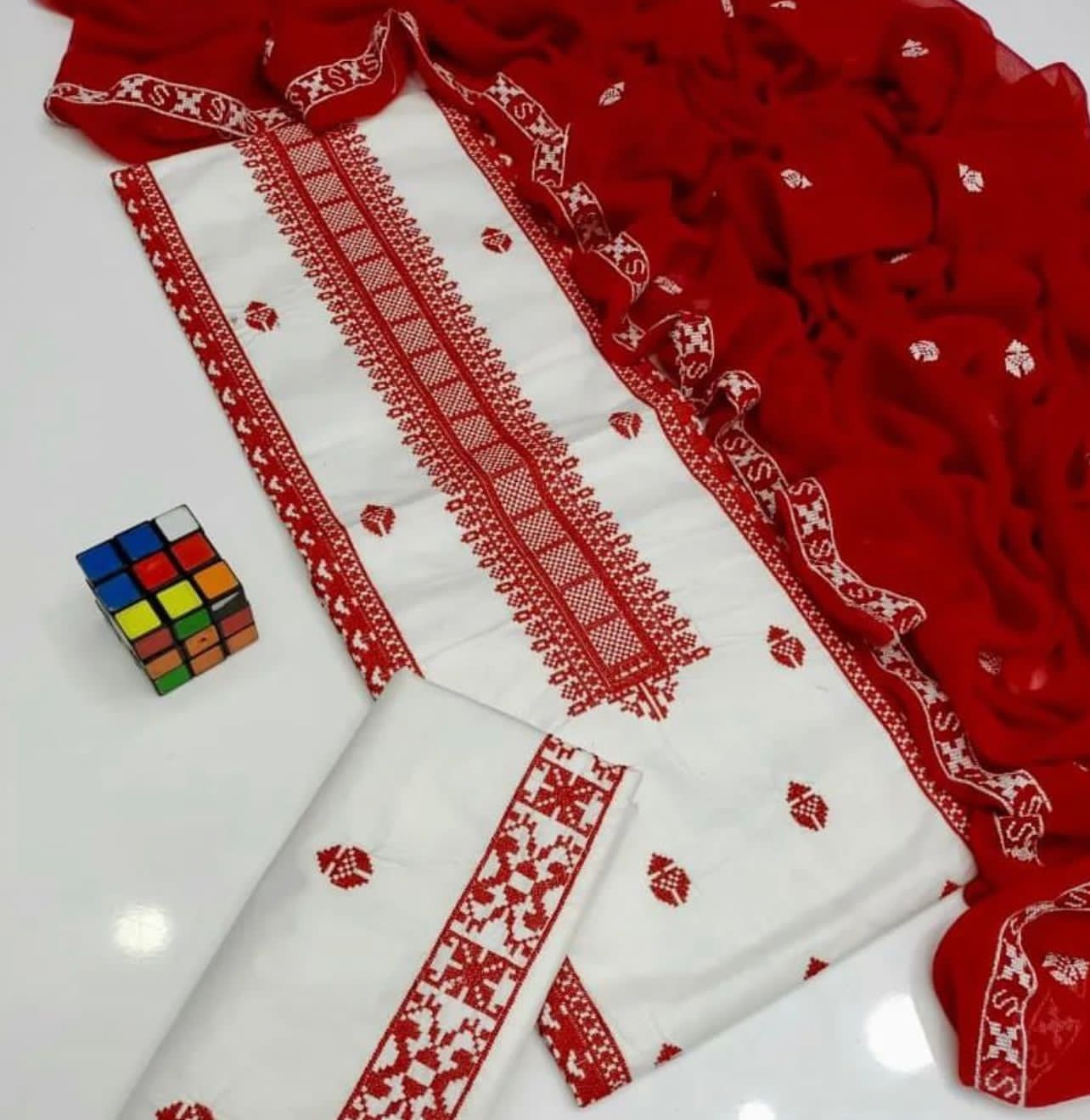 3 PC Unstitched Embroidered Lawn Collection