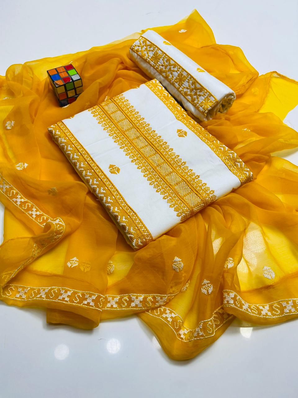 3 PC Unstitched Embroidered Lawn Collection