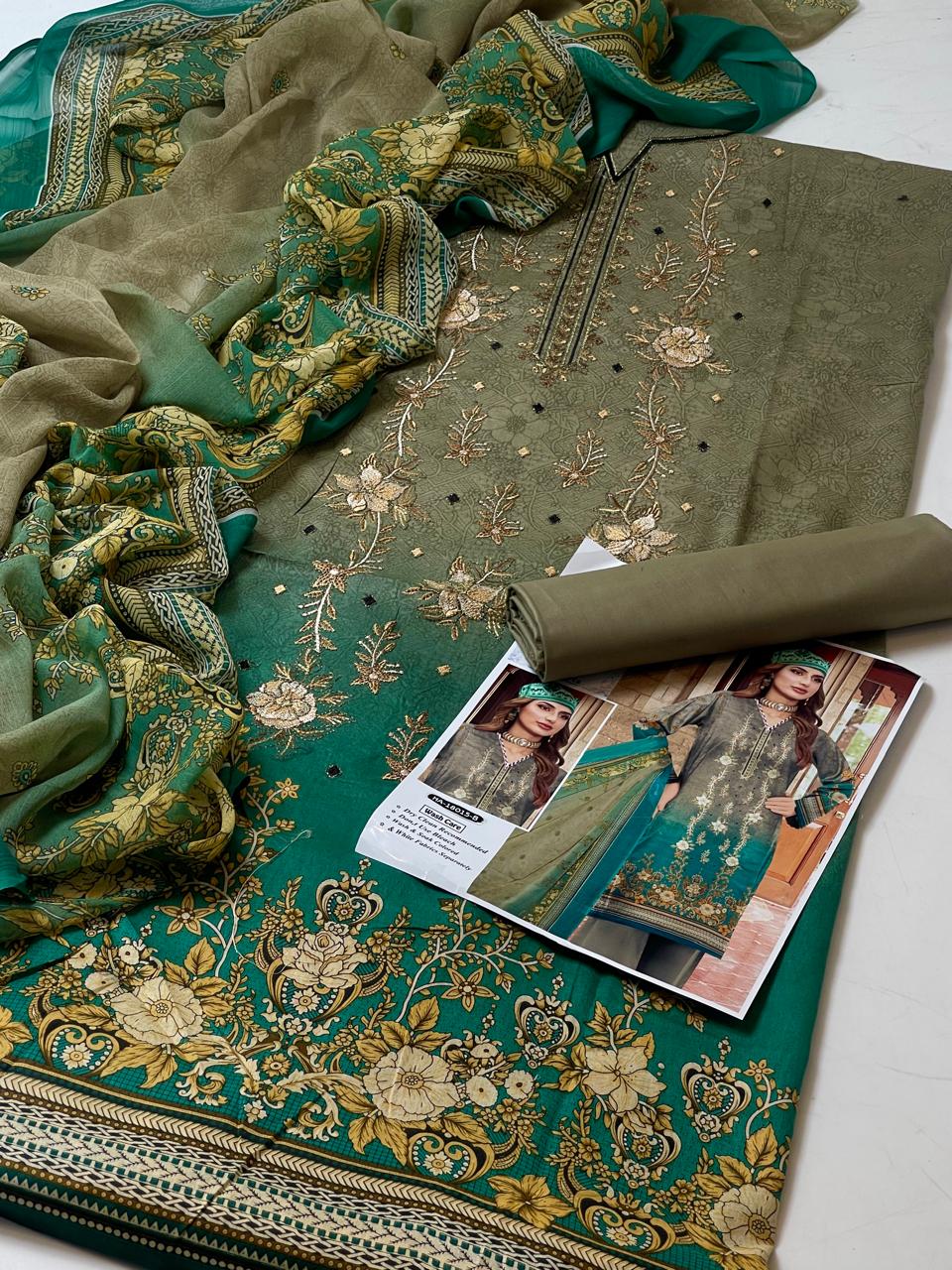3 PC Lawn Digital Print Collection