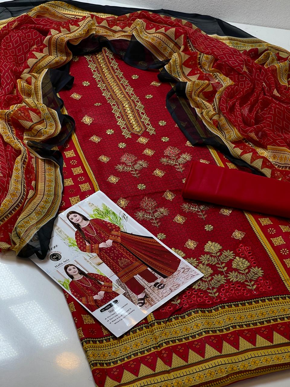 3 PC Lawn Digital Print Collection