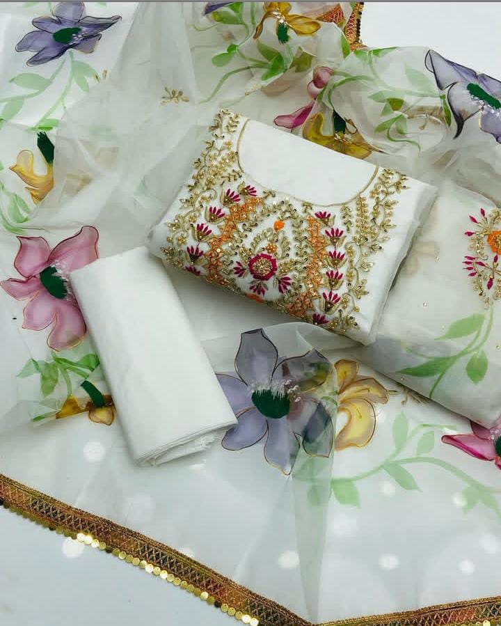 3PC Eid Indian Organza Dress
