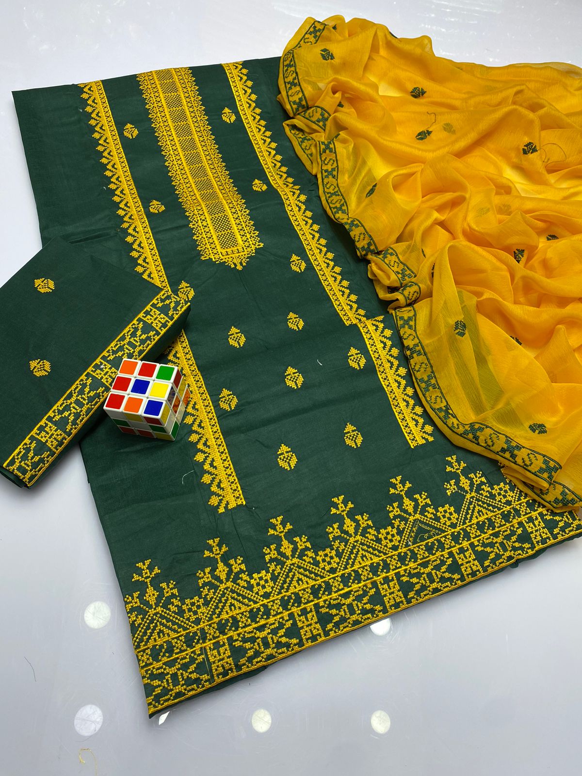 3 PC Unstitched Embroidered Lawn Collection