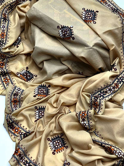 Swiss Balochi Shawl 2025 Heavy Embroidery & Sequins