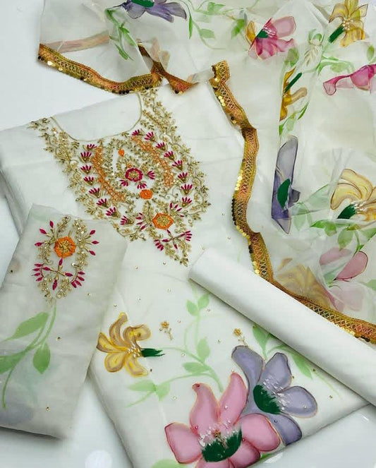 3PC Eid Indian Organza Dress